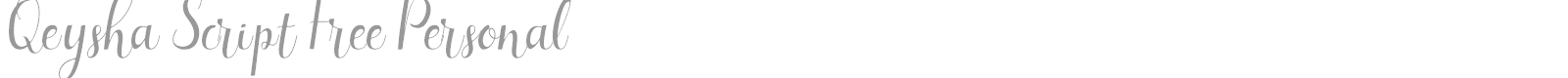 Qeysha Script font preview